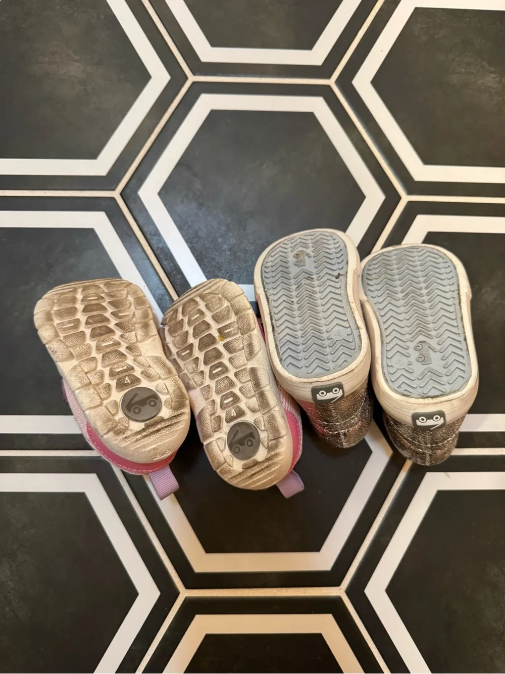 See Kai Run Pink Toddlers' Sneakers with Glitter Accents